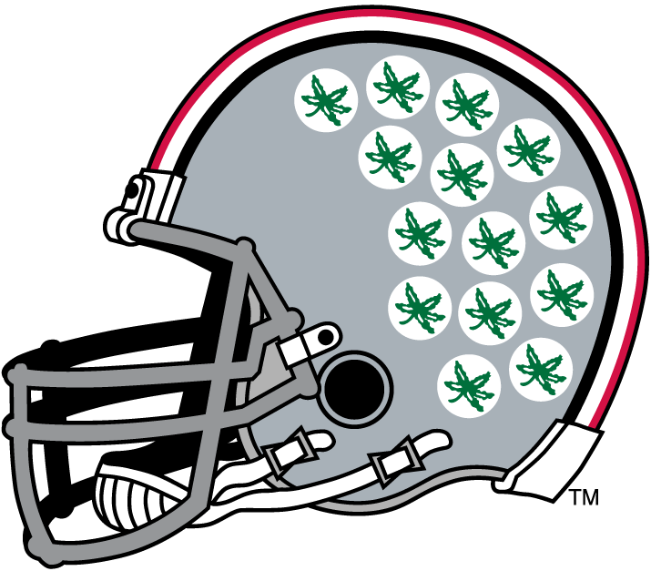 Ohio State Buckeyes 1968-Pres Helmet Logo v2 diy iron on heat transfer...